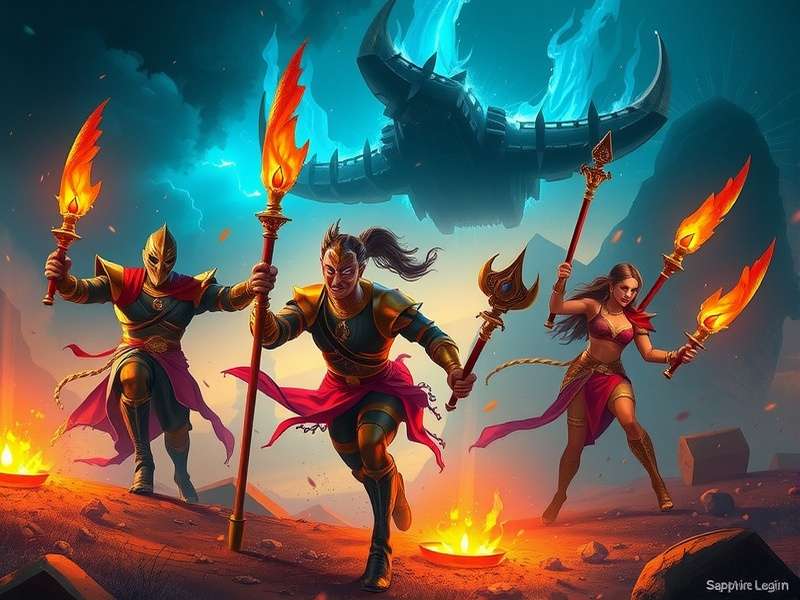 Sapphire Legion Sanquelim Epic Battle Scene